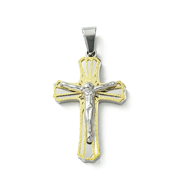 PandaHall Vacuum Plating 304 Stainless Steel Pendants, Crucifix Cross Charm, Golden & Stainless Steel Color, 31.5x19.5x6mm, Hole: 7.5x3.5mm...
PandaHall Vacuum Plating 304 Stainless Steel Pendants, Crucifix Cross Charm, Golden & Stainless Steel Color, 31.5x19.5x6mm, Hole: 7.5x3.5mm...