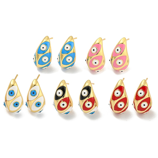 PandaHall Rack Plating Brass Hoop Earring, with Enamel, Cadmium Free & Lead Free, Long-Lasting Plated, Real 18K Gold Plated, Teardrop with..., Multicolor
PandaHall Rack Plating Brass Hoop Earring, with Enamel, Cadmium Free & Lead Free, Long-Lasting Plated, Real 18K Gold Plated, Teardrop with..., Multicolor
