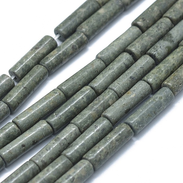 PandaHall Natural Serpentine/Green Lace Stone Beads Strands, Column, 11~15x3.5~4.5mm, Hole: 1~1.2mm, about 28~30pcs/strand, 15.1~15.9 inch...
PandaHall Natural Serpentine/Green Lace Stone Beads Strands, Column, 11~15x3.5~4.5mm, Hole: 1~1.2mm, about 28~30pcs/strand, 15.1~15.9 inch...
