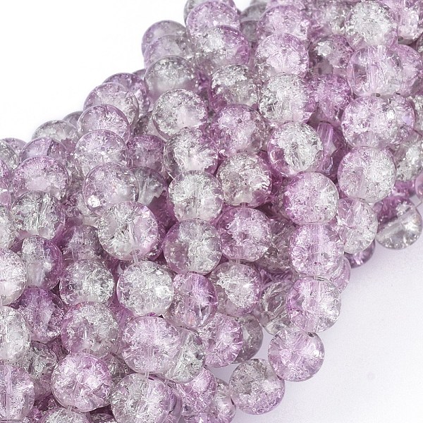 PandaHall Spray Painted Crackle Glass Beads Strands, Round, Two Tone, Plum, 4mm, Hole: 1.1~1.3mm, about 200pcs/strand, 31.4 inch Glass Round..., Purple
PandaHall Spray Painted Crackle Glass Beads Strands, Round, Two Tone, Plum, 4mm, Hole: 1.1~1.3mm, about 200pcs/strand, 31.4 inch Glass Round..., Purple