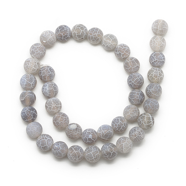 PandaHall Natural Weathered Agate Bead Strands, Frosted, Dyed, Round, Light Grey, 6~6.5mm, Hole: 1.5mm, about 65pcs/strand, 15.5 inch..., Gray
PandaHall Natural Weathered Agate Bead Strands, Frosted, Dyed, Round, Light Grey, 6~6.5mm, Hole: 1.5mm, about 65pcs/strand, 15.5 inch..., Gray