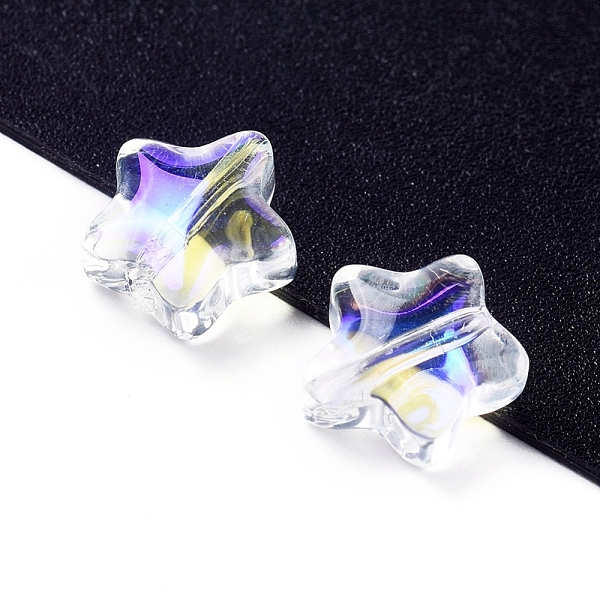 PandaHall Electroplate Glass Beads, Star, Clear AB, 8.5x8.5x4mm, Hole: 1mm Glass Star White
PandaHall Electroplate Glass Beads, Star, Clear AB, 8.5x8.5x4mm, Hole: 1mm Glass Star White