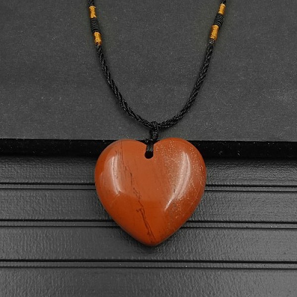 PandaHall Natural Red Jasper Pendant Necklaces, Heart, 15.75~23.62 inch(40~60cm) Red Jasper Heart
PandaHall Natural Red Jasper Pendant Necklaces, Heart, 15.75~23.62 inch(40~60cm) Red Jasper Heart