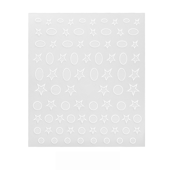 PandaHall 3D Self-Adhesive Nail Sticker Decals, Self Adhesive, Nails Tips DIY Toenails Nail Tattoos, White, Star Pattern, 90x77mm Paper Star...
PandaHall 3D Self-Adhesive Nail Sticker Decals, Self Adhesive, Nails Tips DIY Toenails Nail Tattoos, White, Star Pattern, 90x77mm Paper Star...