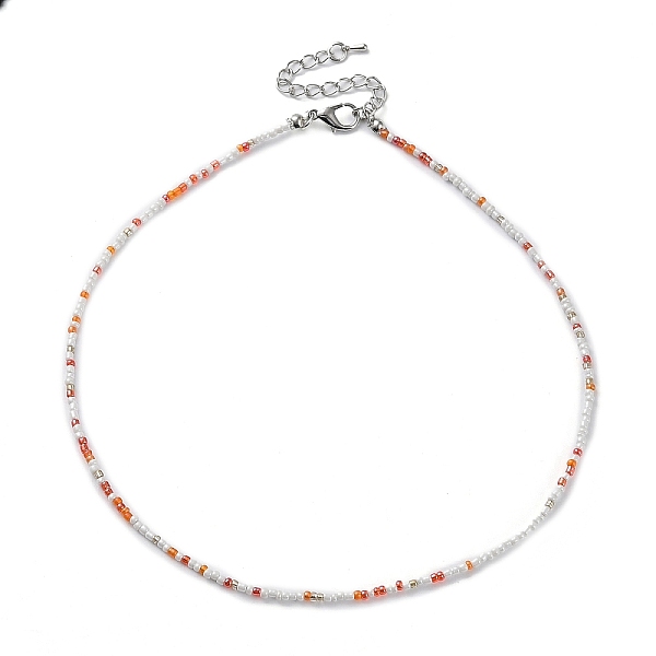 PandaHall Glass Beaded Necklace, with Alloy Clasps, White, 16.10 inch(40.9cm) Glass Round White
PandaHall Glass Beaded Necklace, with Alloy Clasps, White, 16.10 inch(40.9cm) Glass Round White