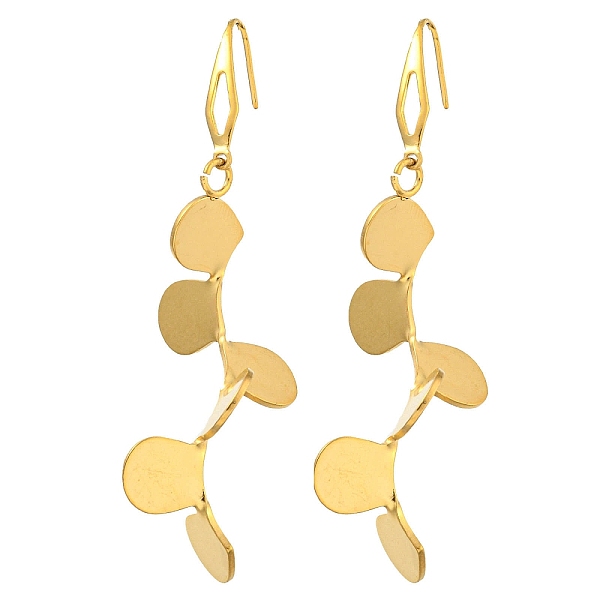 PandaHall Ion Plating(IP) 304 Stainless Steel Earrings for Women, Leaf, Real 18K Gold Plated, 71x24mm 304 Stainless Steel Leaf
PandaHall Ion Plating(IP) 304 Stainless Steel Earrings for Women, Leaf, Real 18K Gold Plated, 71x24mm 304 Stainless Steel Leaf