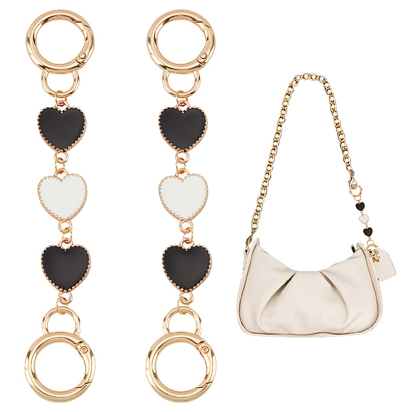 PandaHall WADORN 2pcs Heart Shape Crossbody Bag Strap Extender, Shoulder Bag Chain Strap Extender Replacement Short Decorative Chain for..., Black
PandaHall WADORN 2pcs Heart Shape Crossbody Bag Strap Extender, Shoulder Bag Chain Strap Extender Replacement Short Decorative Chain for..., Black