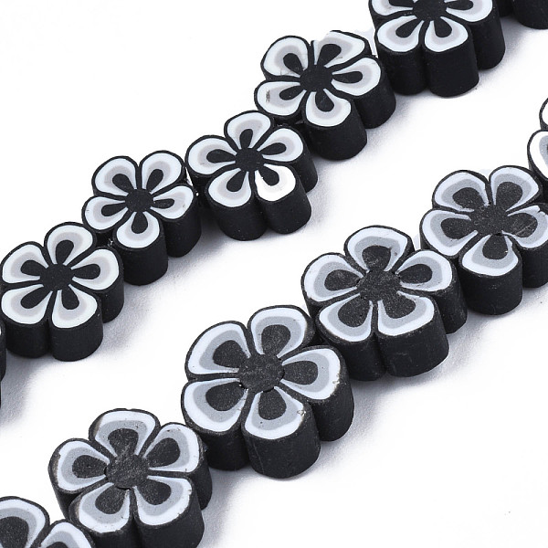 PandaHall Handmade Polymer Clay Bead Strands, Flower, Black, 7.5~10x7~11x3.5~5mm, Hole: 1.6mm, about 38~40pcs/strand, 13.58 inch~14.57 inch...
PandaHall Handmade Polymer Clay Bead Strands, Flower, Black, 7.5~10x7~11x3.5~5mm, Hole: 1.6mm, about 38~40pcs/strand, 13.58 inch~14.57 inch...