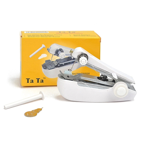 PandaHall ABS Plastic Hand Sewing Machine, with Iron & Alloy Findings, Portable Multi-Function Home Assistant, Mini Handheld Cordless Sewing..., White
PandaHall ABS Plastic Hand Sewing Machine, with Iron & Alloy Findings, Portable Multi-Function Home Assistant, Mini Handheld Cordless Sewing..., White
