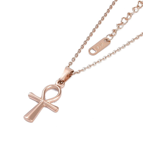 PandaHall Ion Plating(IP) 304 Stainless Steel Cable Chain Necklaces, Cross Pendant Necklaces for Women, Rose Gold, 16.14 inch(41cm) 304...
PandaHall Ion Plating(IP) 304 Stainless Steel Cable Chain Necklaces, Cross Pendant Necklaces for Women, Rose Gold, 16.14 inch(41cm) 304...