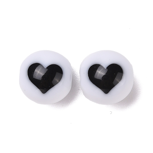 PandaHall Two-Tone Acrylic Beads, Round, Heart, 11.5x11mm, Hole: 2mm, 537pc/500g Acrylic Heart White
PandaHall Two-Tone Acrylic Beads, Round, Heart, 11.5x11mm, Hole: 2mm, 537pc/500g Acrylic Heart White
