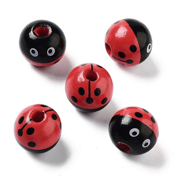 PandaHall Wood European Beads, Large Hole Beads, Ladybug, Red, 15.5~16x14.5mm, Hole: 4mm Wood Ladybug Red
PandaHall Wood European Beads, Large Hole Beads, Ladybug, Red, 15.5~16x14.5mm, Hole: 4mm Wood Ladybug Red