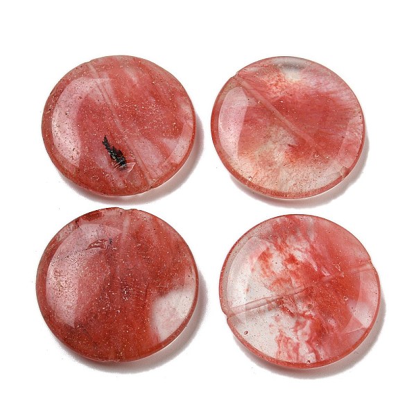 PandaHall Cherry Quartz Glass Beads, Flat Round, 35~36.5x7.5mm, Hole: 1.2mm Cherry Quartz Glass Flat Round
PandaHall Cherry Quartz Glass Beads, Flat Round, 35~36.5x7.5mm, Hole: 1.2mm Cherry Quartz Glass Flat Round