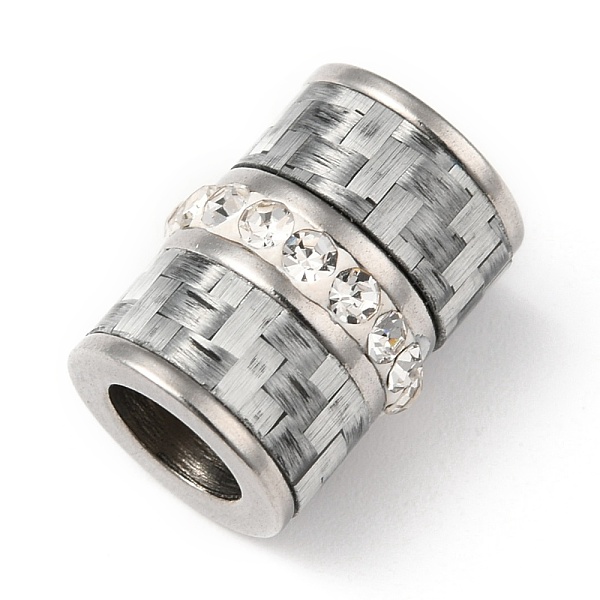 PandaHall 304 Stainless Steel European Beads, with Polymer Clay Rhinestone, Large Hole Beads, Column, Stainless Steel Color, 14x11mm, Hole..., Clear
PandaHall 304 Stainless Steel European Beads, with Polymer Clay Rhinestone, Large Hole Beads, Column, Stainless Steel Color, 14x11mm, Hole..., Clear