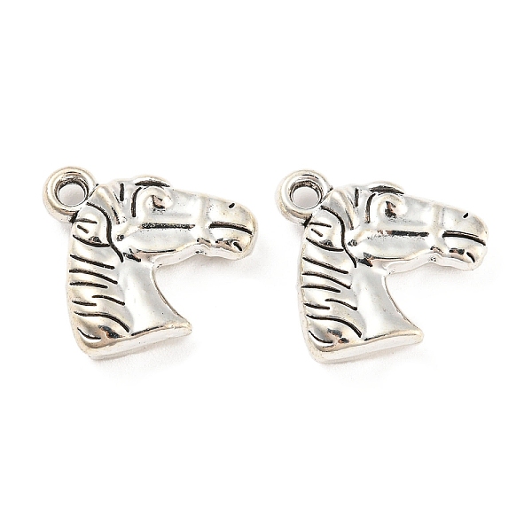 PandaHall Tibetan Style Alloy Pendants, Cadmium Free & Lead Free, Horse, Antique Silver, 17x18.5x4mm, Hole: 2mm, about 304pcs/1000g. Alloy...
PandaHall Tibetan Style Alloy Pendants, Cadmium Free & Lead Free, Horse, Antique Silver, 17x18.5x4mm, Hole: 2mm, about 304pcs/1000g. Alloy...