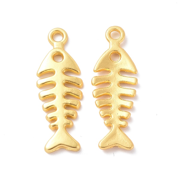 PandaHall Rack Plating Alloy Pendants, Cadmium Free & Lead Free & Nickle Free, Fishbone Charm, Matte Gold Color, 25.5x9x1.5mm, Hole: 1.8mm...
PandaHall Rack Plating Alloy Pendants, Cadmium Free & Lead Free & Nickle Free, Fishbone Charm, Matte Gold Color, 25.5x9x1.5mm, Hole: 1.8mm...