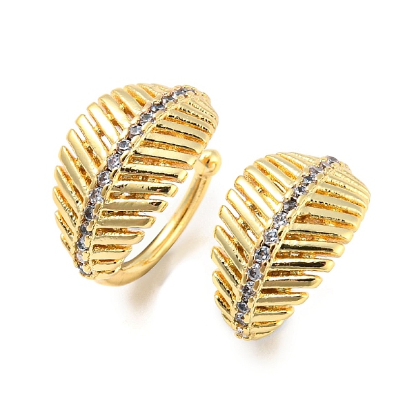 PandaHall Leaf Rack Plating Brass Micro Pave Cubic Zirconia Cuff Earrings for Women, Lead Free & Cadmium Free, Long-Lasting Plated, Real 18K..., Clear
PandaHall Leaf Rack Plating Brass Micro Pave Cubic Zirconia Cuff Earrings for Women, Lead Free & Cadmium Free, Long-Lasting Plated, Real 18K..., Clear