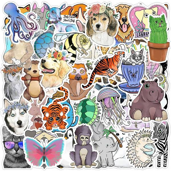 PandaHall Waterproof PVC Adhesive Stickers, for Suitcase, Skateboard, Refrigerator, Helmet, Mobile Phone Shell, Animal Pattern, 5~8x5~8cm...
PandaHall Waterproof PVC Adhesive Stickers, for Suitcase, Skateboard, Refrigerator, Helmet, Mobile Phone Shell, Animal Pattern, 5~8x5~8cm...