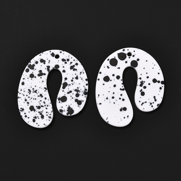 PandaHall Spray Painted Acrylic Pendants, Rubberized Style, U Shape, White, 34x30x2mm, Hole: 2mm Acrylic Word White
PandaHall Spray Painted Acrylic Pendants, Rubberized Style, U Shape, White, 34x30x2mm, Hole: 2mm Acrylic Word White
