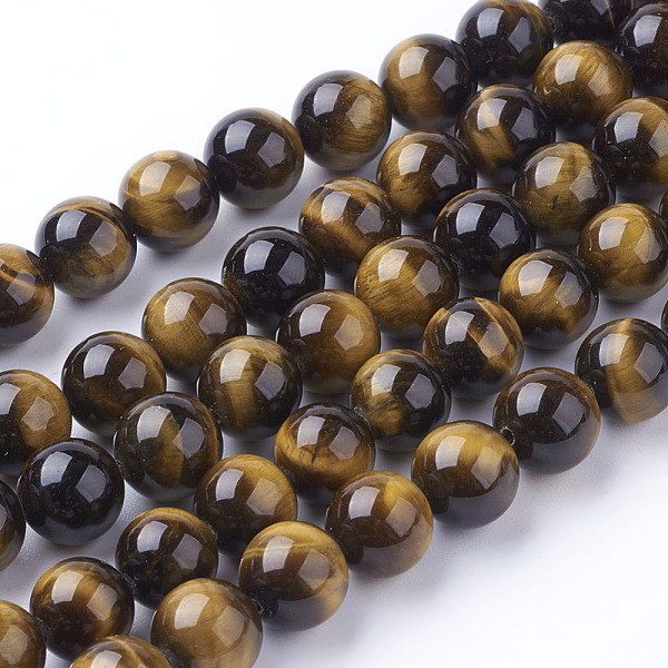 PandaHall Natural Tiger Eye Beads Strands, Round, 10mm, Hole: 1mm, about 19pcs/strand, 7.5 inch Tiger Eye Round
PandaHall Natural Tiger Eye Beads Strands, Round, 10mm, Hole: 1mm, about 19pcs/strand, 7.5 inch Tiger Eye Round