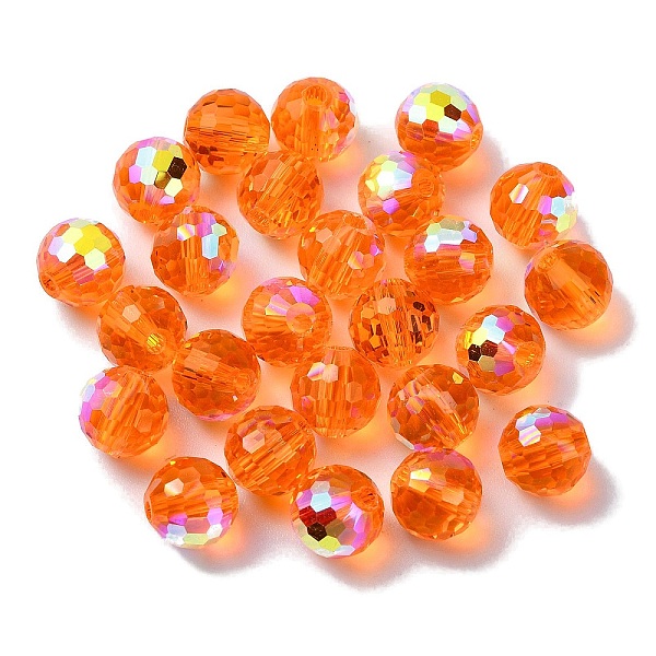 PandaHall AB Color Plated Glass Beads, Faceted Round, Dark Orange, 8x7mm, Hole: 1.5mm Glass Round
PandaHall AB Color Plated Glass Beads, Faceted Round, Dark Orange, 8x7mm, Hole: 1.5mm Glass Round