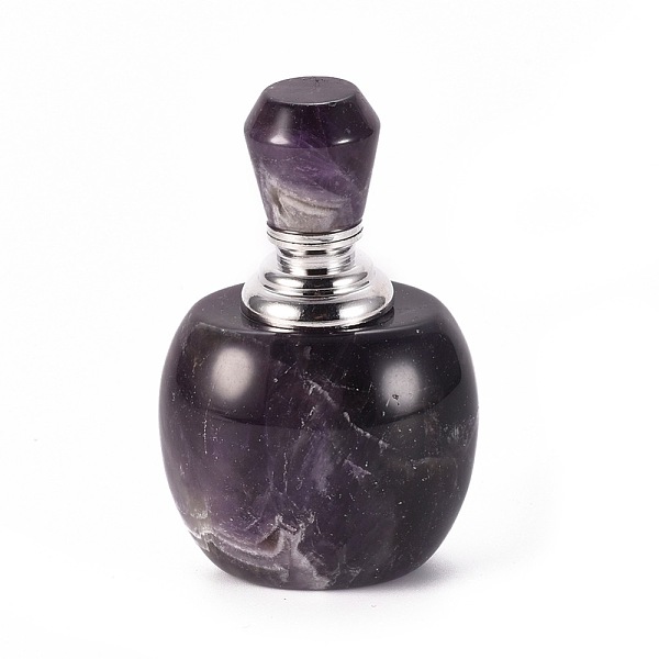 PandaHall Natural Amethyst Openable Perfume Bottle, with Glass Tube and Brass Findings, with Glue Straw, 63~65x40.5~41x33~33.5mm, Capacity...
PandaHall Natural Amethyst Openable Perfume Bottle, with Glass Tube and Brass Findings, with Glue Straw, 63~65x40.5~41x33~33.5mm, Capacity...