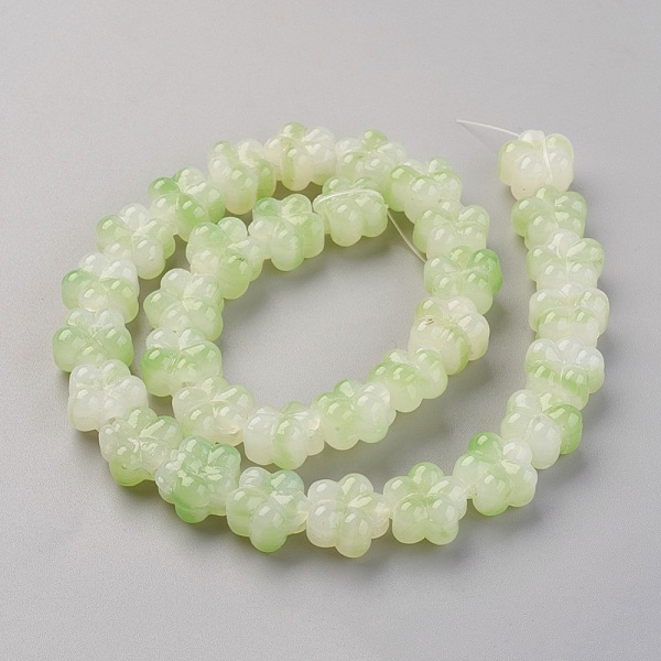 PandaHall Handmade Lampwork Beads Strands, Plum Blossom, Light Green, 13.5x8.5~9mm, Hole: 1.2mm, about 32pcs/strand, 16.53 inch(42cm)...
PandaHall Handmade Lampwork Beads Strands, Plum Blossom, Light Green, 13.5x8.5~9mm, Hole: 1.2mm, about 32pcs/strand, 16.53 inch(42cm)...