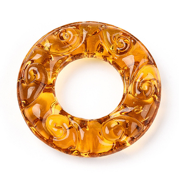 PandaHall Handmade Lampwork Linking Rings, Textured Round Ring, Orange, 25x5.5mm, Inner Diameter: 11.5mm Lampwork Ring Orange
PandaHall Handmade Lampwork Linking Rings, Textured Round Ring, Orange, 25x5.5mm, Inner Diameter: 11.5mm Lampwork Ring Orange