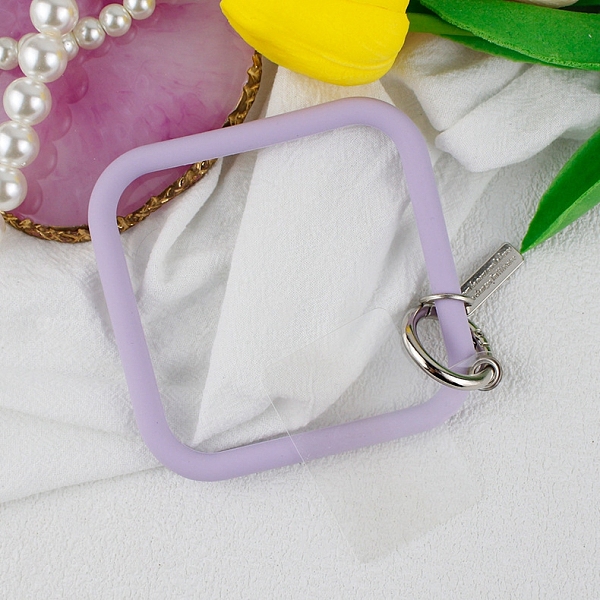 PandaHall Silicone Square Loop Phone Lanyard, Wrist Lanyard Strap with Plastic & Alloy Keychain Holder, Lilac, Square: 8.62x8.62cm Silicone..., Purple
PandaHall Silicone Square Loop Phone Lanyard, Wrist Lanyard Strap with Plastic & Alloy Keychain Holder, Lilac, Square: 8.62x8.62cm Silicone..., Purple