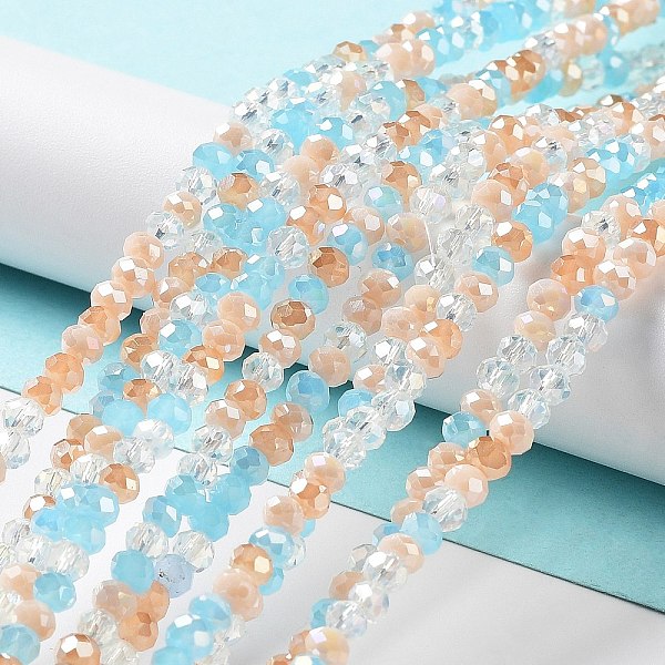 PandaHall Glass Beads Strands, Faceted, Rondelle, Light Salmon, 4x3mm, Hole: 0.4mm, about 123~127pcs/strand, 15.75~16.5 inch(40~42cm) Glass...
PandaHall Glass Beads Strands, Faceted, Rondelle, Light Salmon, 4x3mm, Hole: 0.4mm, about 123~127pcs/strand, 15.75~16.5 inch(40~42cm) Glass...