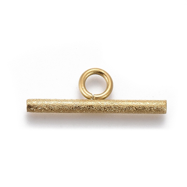 PandaHall Ion Plating(IP) 304 Stainless Steel Toggle Clasps Parts, Textured, Bar, Golden, 7x20x2mm, Hole: 3mm 304 Stainless Steel Others
PandaHall Ion Plating(IP) 304 Stainless Steel Toggle Clasps Parts, Textured, Bar, Golden, 7x20x2mm, Hole: 3mm 304 Stainless Steel Others