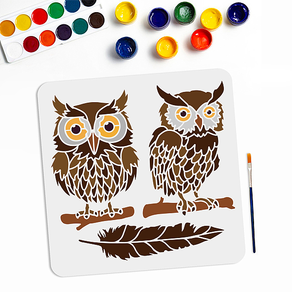 PandaHall MAYJOYDIY US 1Pc PET Hollow Out Drawing Painting Stencils, for DIY Scrapbook, Photo Album, with 1Pc Art Paint Brushes, Owl...
PandaHall MAYJOYDIY US 1Pc PET Hollow Out Drawing Painting Stencils, for DIY Scrapbook, Photo Album, with 1Pc Art Paint Brushes, Owl...