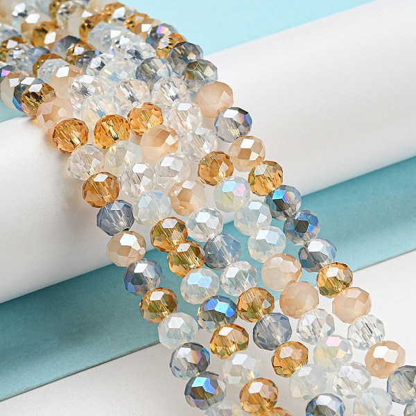 PandaHall Glass Beads Strands, Faceted, Rondelle, PeachPuff, 6x5mm, Hole: 1mm, about 85~88pcs/strand, 16.1~16.5 inch(41~42cm) Glass Rondelle..., Brown
PandaHall Glass Beads Strands, Faceted, Rondelle, PeachPuff, 6x5mm, Hole: 1mm, about 85~88pcs/strand, 16.1~16.5 inch(41~42cm) Glass Rondelle..., Brown