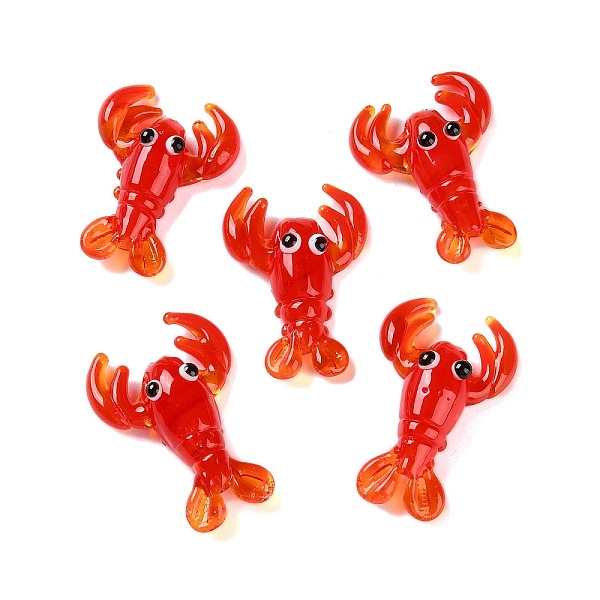 PandaHall Handmade Lampwork Beads, 29~32.5x20.5~22.5x7~8.5mm, Hole: 2mm Lampwork Shrimp Red
PandaHall Handmade Lampwork Beads, 29~32.5x20.5~22.5x7~8.5mm, Hole: 2mm Lampwork Shrimp Red