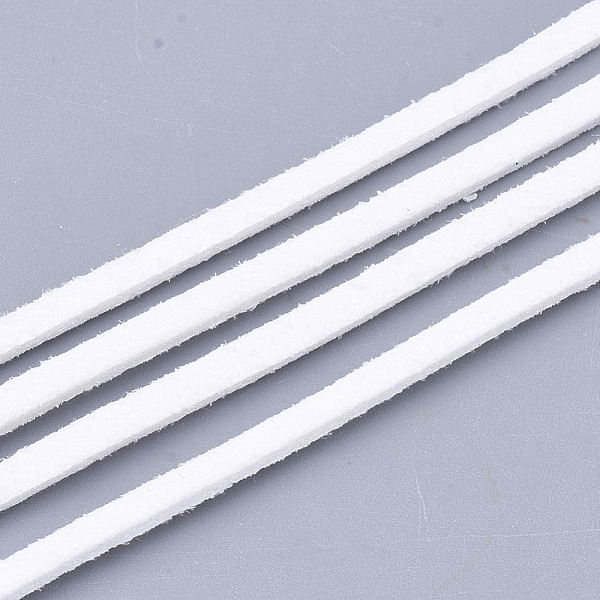 PandaHall Faux Suede Cord, Faux Suede Lace, White, 2.5~2.8x1.5mm, about 1.09 yards(1m)/strand Faux Suede White
PandaHall Faux Suede Cord, Faux Suede Lace, White, 2.5~2.8x1.5mm, about 1.09 yards(1m)/strand Faux Suede White