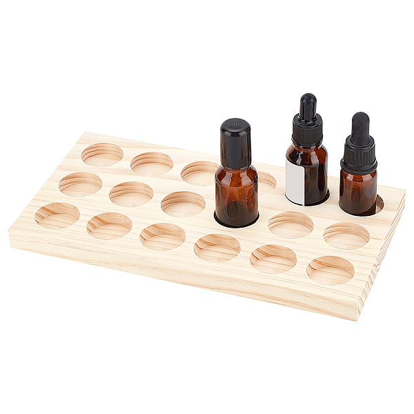 PandaHall 18 Slots Pine Wood Essential Oil Storage Display Stands, Rectangle, Bisque, 24x12.6x1.6cm, Inner Diameter: 3.05cm Wood Rectangle..., Orange
PandaHall 18 Slots Pine Wood Essential Oil Storage Display Stands, Rectangle, Bisque, 24x12.6x1.6cm, Inner Diameter: 3.05cm Wood Rectangle..., Orange