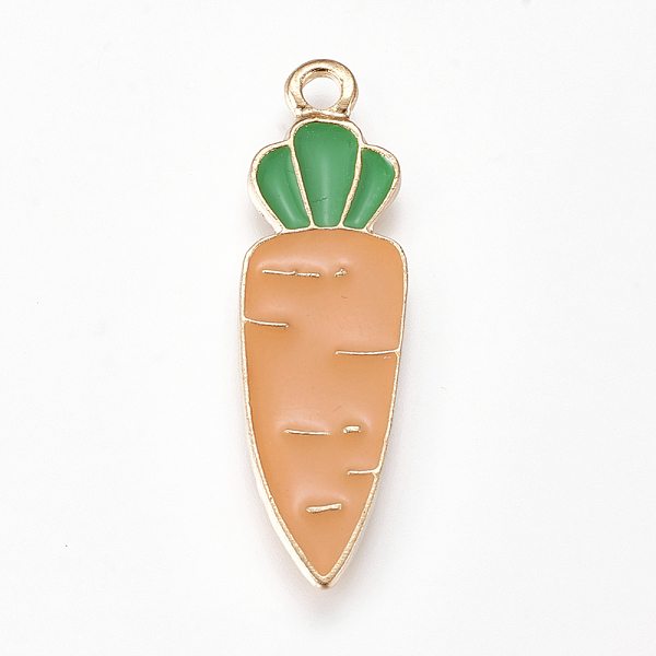 PandaHall Alloy Enamel Pendants, Carrot, Orange, Golden, 35x10.5x1.5mm, Hole: 2.2mm Alloy+Enamel Vegetables Orange
PandaHall Alloy Enamel Pendants, Carrot, Orange, Golden, 35x10.5x1.5mm, Hole: 2.2mm Alloy+Enamel Vegetables Orange