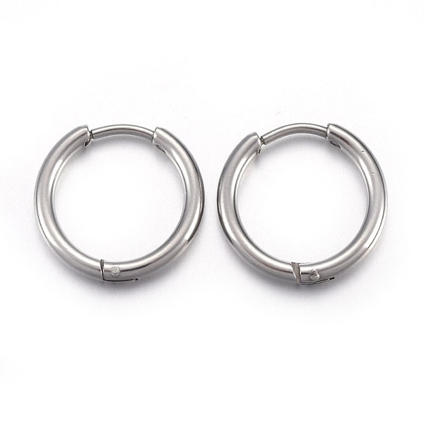 PandaHall 202 Stainless Steel Huggie Hoop Earrings, Hypoallergenic Earrings, with 316 Stainless Steel Pin, Stainless Steel Color, 12 Gauge...
PandaHall 202 Stainless Steel Huggie Hoop Earrings, Hypoallergenic Earrings, with 316 Stainless Steel Pin, Stainless Steel Color, 12 Gauge...