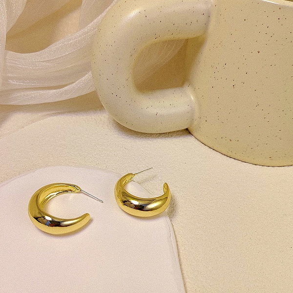 PandaHall Ring Alloy Stud Earrings, Half Hoop Earrings, Golden, 23x23mm Alloy Ring
PandaHall Ring Alloy Stud Earrings, Half Hoop Earrings, Golden, 23x23mm Alloy Ring
