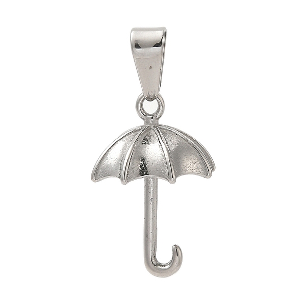 PandaHall 304 Stainless Steel Pendants, 3D Umbrella Charm, Stainless Steel Color, 22x15mm, Hole: 3.5x7mm 304 Stainless Steel Umbrella
PandaHall 304 Stainless Steel Pendants, 3D Umbrella Charm, Stainless Steel Color, 22x15mm, Hole: 3.5x7mm 304 Stainless Steel Umbrella