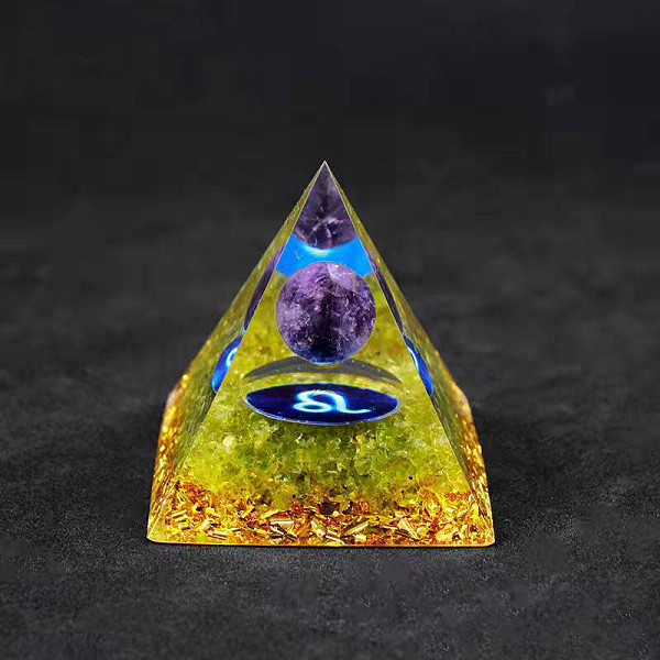 PandaHall Resin Orgonite Pyramid Home Display Decorations, with Natural Amethyst/Natural Gemstone Chips, Constellation, Leo, 50x50x50mm...
PandaHall Resin Orgonite Pyramid Home Display Decorations, with Natural Amethyst/Natural Gemstone Chips, Constellation, Leo, 50x50x50mm...