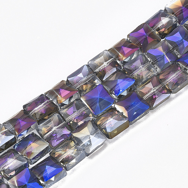 PandaHall Electroplate Glass Beads Strands, Half Plated, Faceted, Square, Blue, 8x8x5.5mm, Hole: 1mm, about 80pcs/strand, 25.1 inch Glass...
PandaHall Electroplate Glass Beads Strands, Half Plated, Faceted, Square, Blue, 8x8x5.5mm, Hole: 1mm, about 80pcs/strand, 25.1 inch Glass...