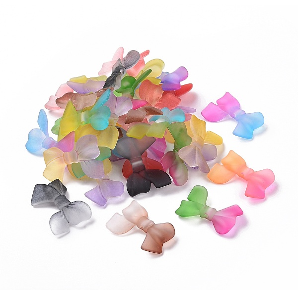 PandaHall Two Tone Frosted Transparent Acrylic Beads, Bowknot, Mixed Color, 22.5~25x31.5~33.5x5~7mm, Hole: 2.5mm Acrylic Bowknot Multicolor
PandaHall Two Tone Frosted Transparent Acrylic Beads, Bowknot, Mixed Color, 22.5~25x31.5~33.5x5~7mm, Hole: 2.5mm Acrylic Bowknot Multicolor