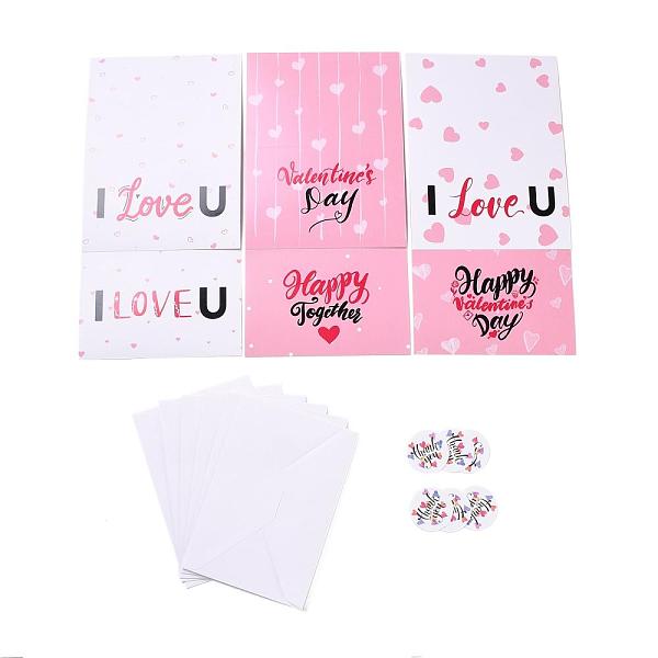 PandaHall Rectangle Paper Greeting Cards, with Rectangle Envelope and Flat Round Self Adhesive Paper Stickers, Valentine's Day Wedding..., Multicolor
PandaHall Rectangle Paper Greeting Cards, with Rectangle Envelope and Flat Round Self Adhesive Paper Stickers, Valentine's Day Wedding..., Multicolor