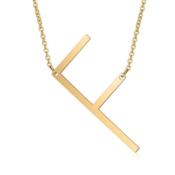 PandaHall 201 Stainless Steel Initial Pendants Necklaces, with Cable Chains, Letter, Letter.F, 17.3~18.3 inch(44~46.5cm)x1.5mm, LetterF...
PandaHall 201 Stainless Steel Initial Pendants Necklaces, with Cable Chains, Letter, Letter.F, 17.3~18.3 inch(44~46.5cm)x1.5mm, LetterF...