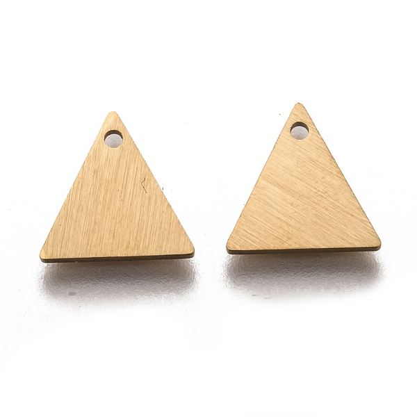 PandaHall Ion Plating(IP) 304 Stainless Steel Pendants, Stamping Blank Tag, Laser Cut, Double Side Drawbench Effect, Triangle, Golden...
PandaHall Ion Plating(IP) 304 Stainless Steel Pendants, Stamping Blank Tag, Laser Cut, Double Side Drawbench Effect, Triangle, Golden...