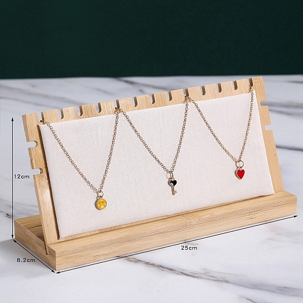 PandaHall Wood with Velvet Necklace Display Stand Jewelry Pendant Holder Accessory, Hanger Counter Showcase Jewelry Props Ornaments, Beige..., Yellow
PandaHall Wood with Velvet Necklace Display Stand Jewelry Pendant Holder Accessory, Hanger Counter Showcase Jewelry Props Ornaments, Beige..., Yellow