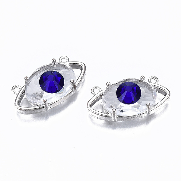 PandaHall Glass Pendants Links, with Platinum Tone Brass Findings, Eye, Clear, 11x22x7mm, Hole: 1.2mm Brass+Glass Eye Clear
PandaHall Glass Pendants Links, with Platinum Tone Brass Findings, Eye, Clear, 11x22x7mm, Hole: 1.2mm Brass+Glass Eye Clear