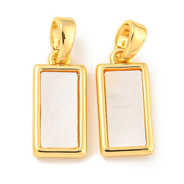 PandaHall Natural Shell Pendants, Brass Rectangle Charms with Snap on Bails, Real 18K Gold Plated, 15x7x2mm, Hole: 4x2mm Shell Rectangle
PandaHall Natural Shell Pendants, Brass Rectangle Charms with Snap on Bails, Real 18K Gold Plated, 15x7x2mm, Hole: 4x2mm Shell Rectangle