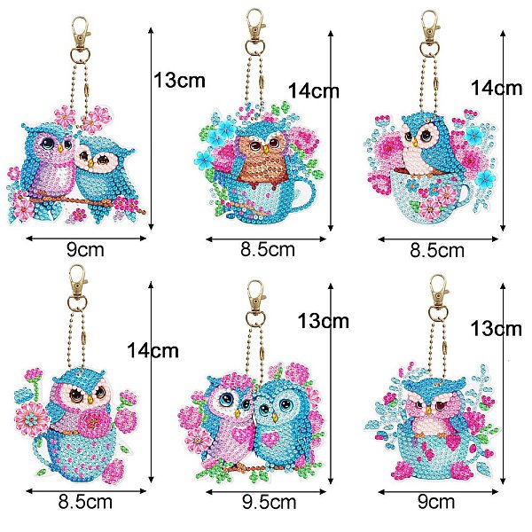 PandaHall DIY Diamond Painting Pendant Decoration Kits, with Resin Rhinestones, Diamond Sticky Pen, Tray Plate and Glue Clay, Owl...
PandaHall DIY Diamond Painting Pendant Decoration Kits, with Resin Rhinestones, Diamond Sticky Pen, Tray Plate and Glue Clay, Owl...